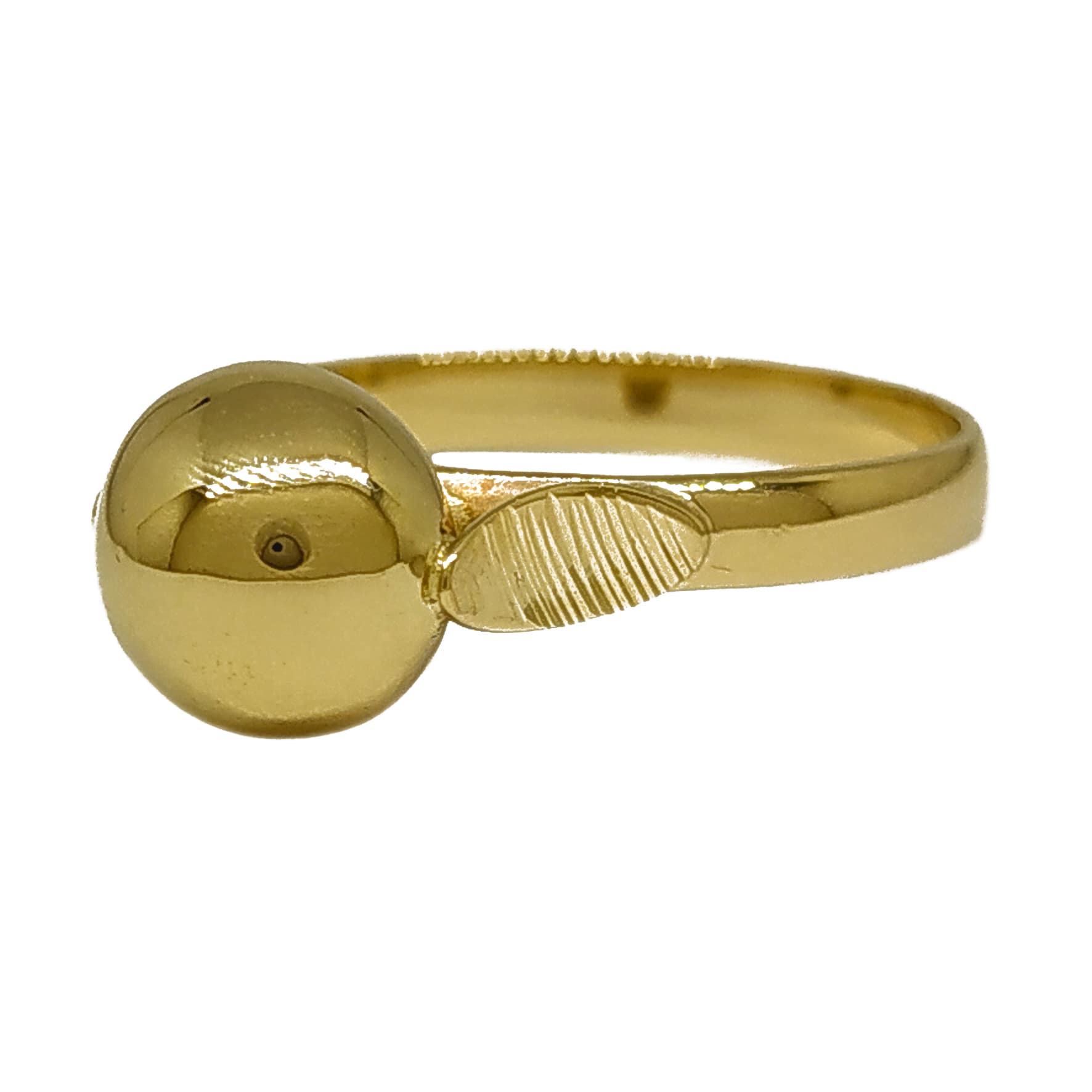 Anel Em Ouro 10k 416 Bolinha 8mm