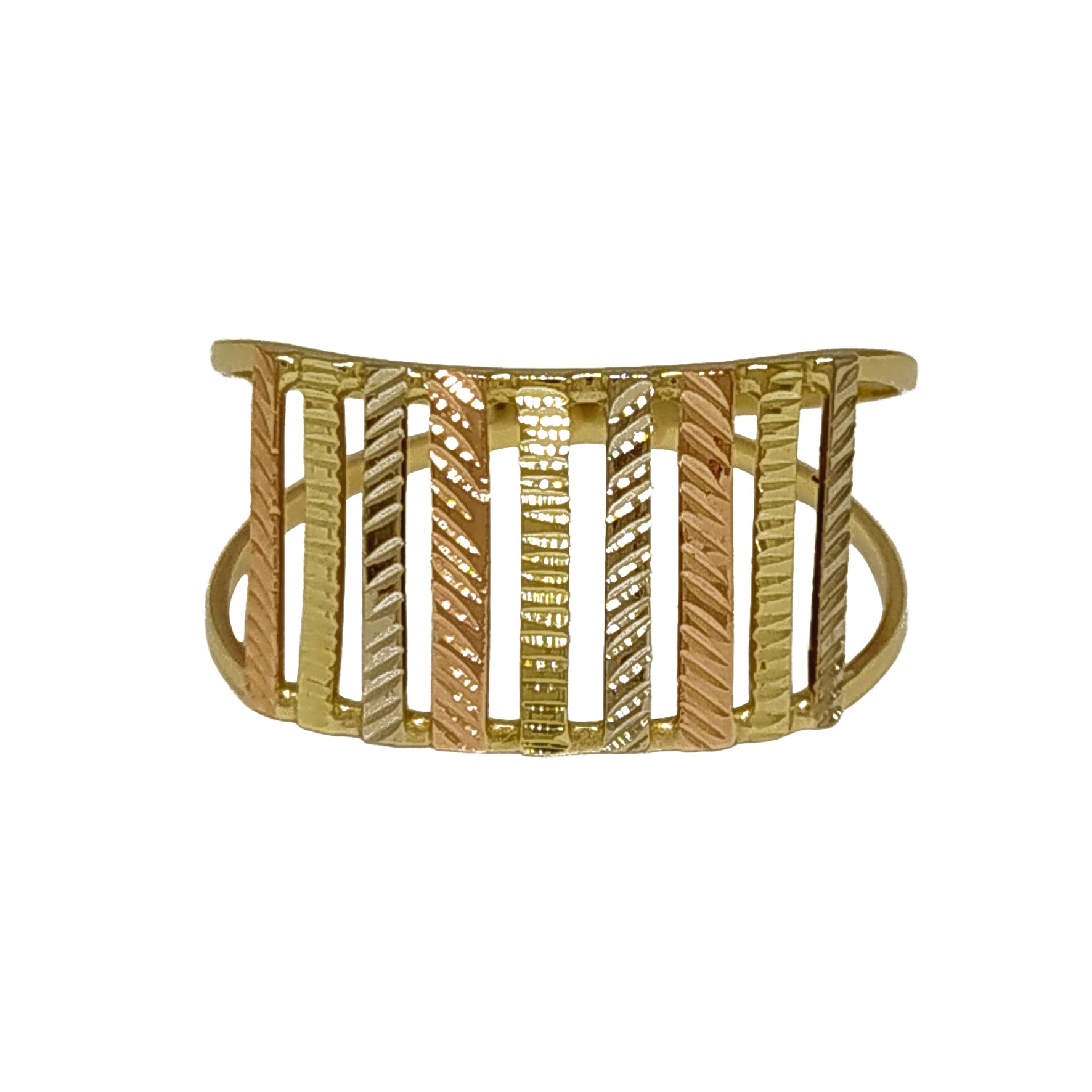 Anel Em Ouro 10k 416 9 Cores Reto Estreito