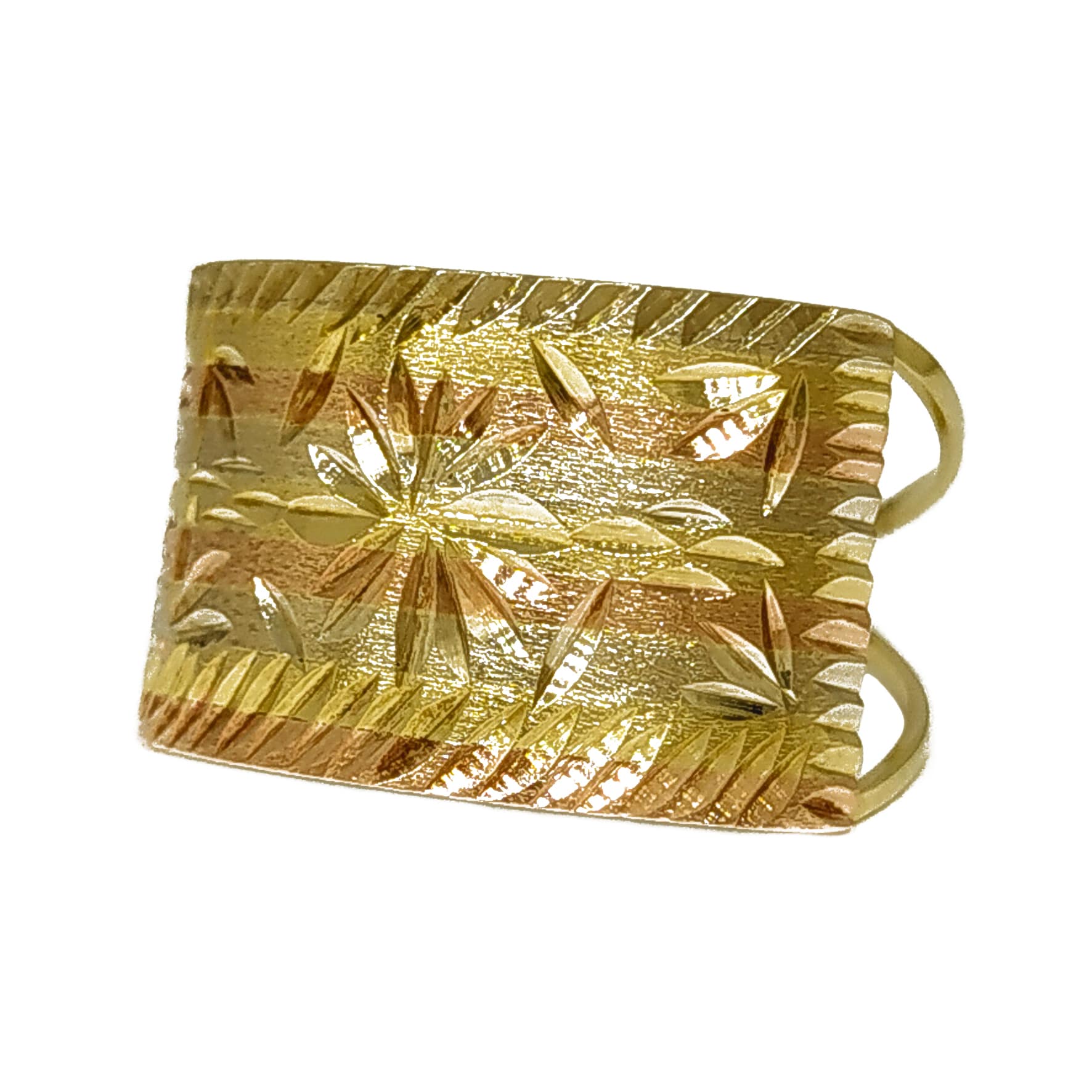 Anel Em Ouro 10k 416 Chapa 9 Cores Reto - Imagem 2