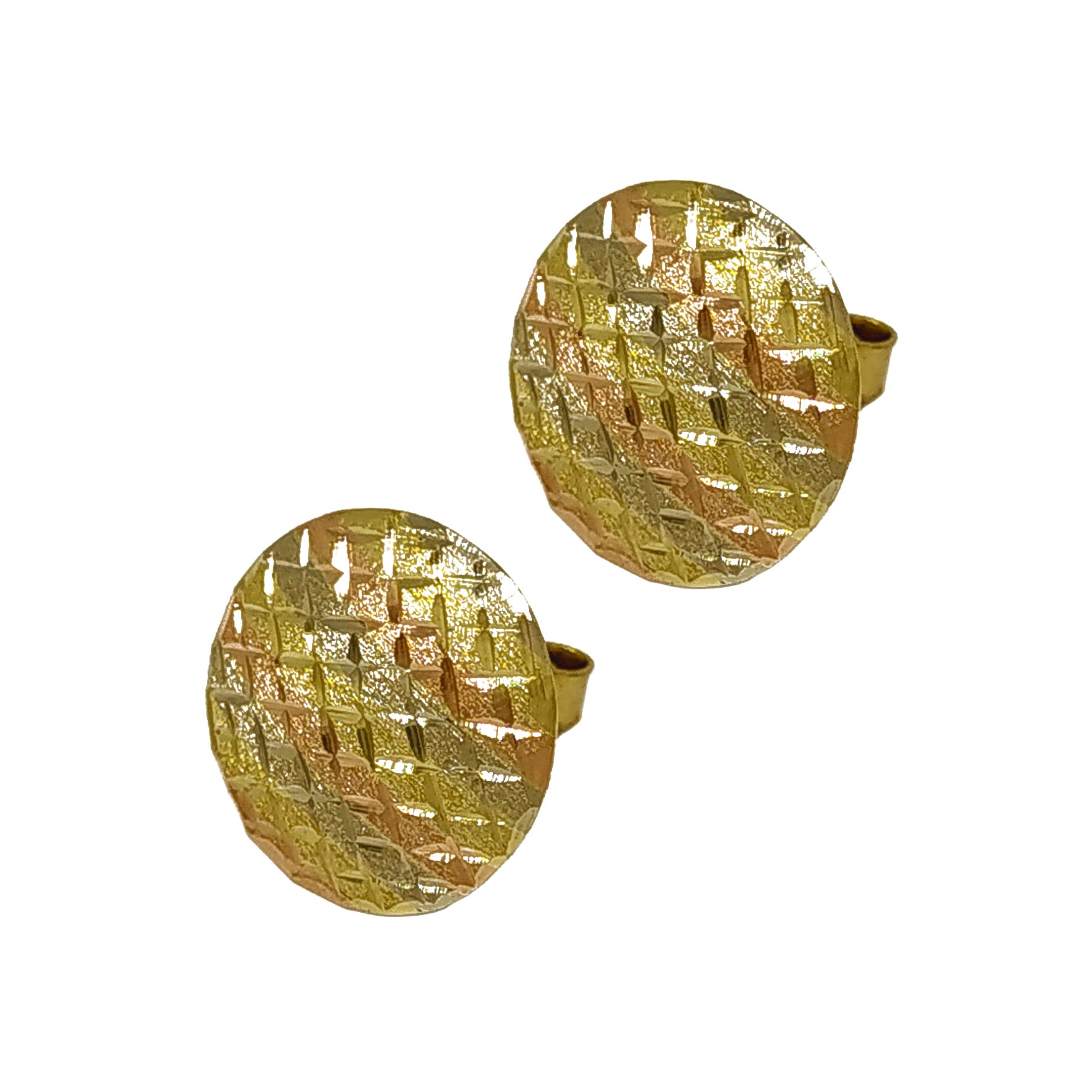 Brinco Em Ouro 10k 416 Chapa 9 Cores Redondo - Imagem 3