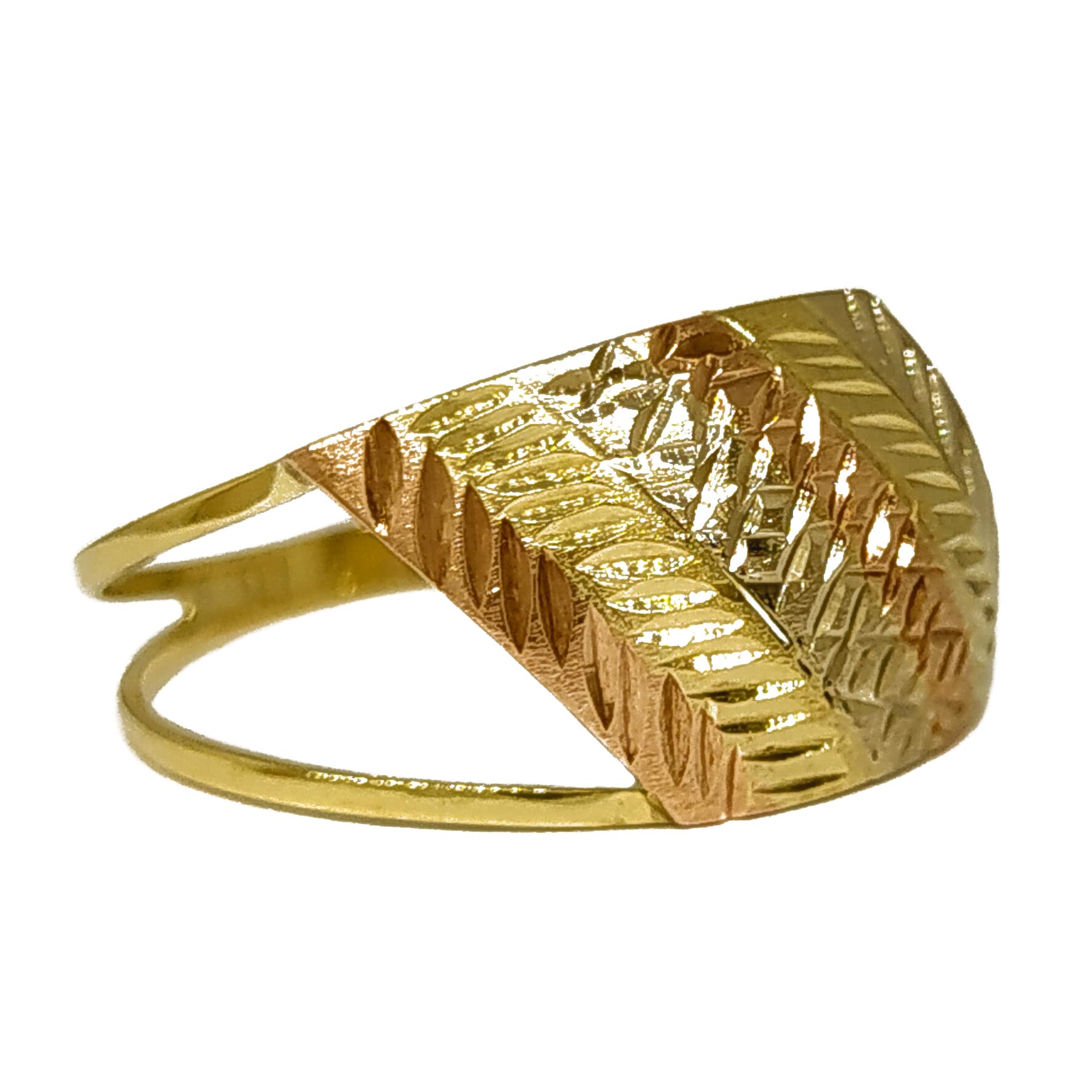 Anel Em Ouro 10k 416 6 Cores Diagonal - Imagem 4