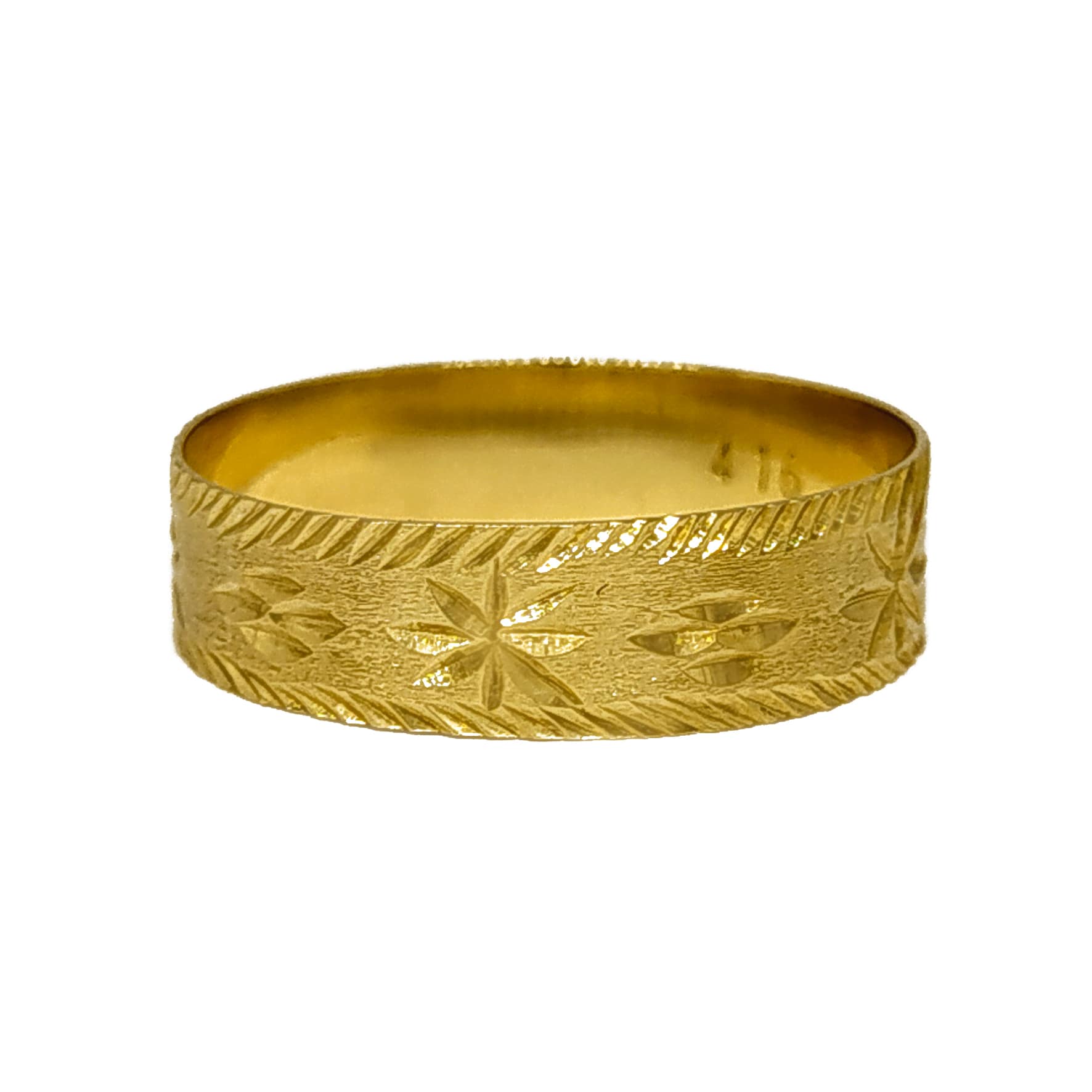 Anel Em Ouro 10k 416 Escrava Amarelo 5mm - Imagem 2