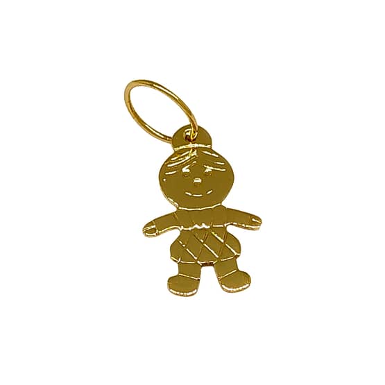 Pingente Em Ouro 10k 416 Boneco Menino